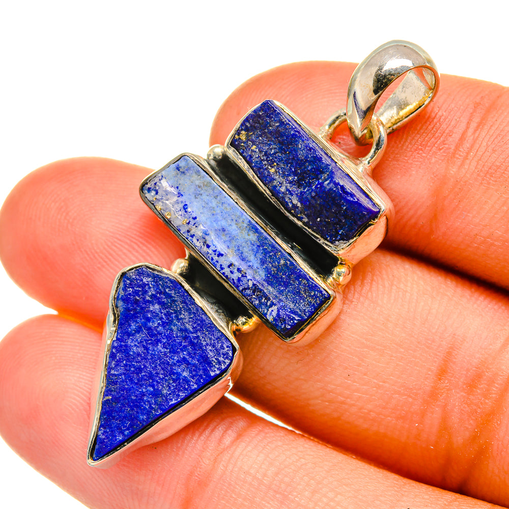 Lapis Lazuli Pendants handcrafted by Anasilvercos - PD6452