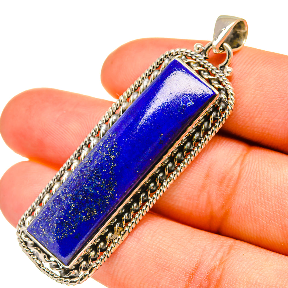 Lapis Lazuli Pendants handcrafted by Anasilvercos - PD6453