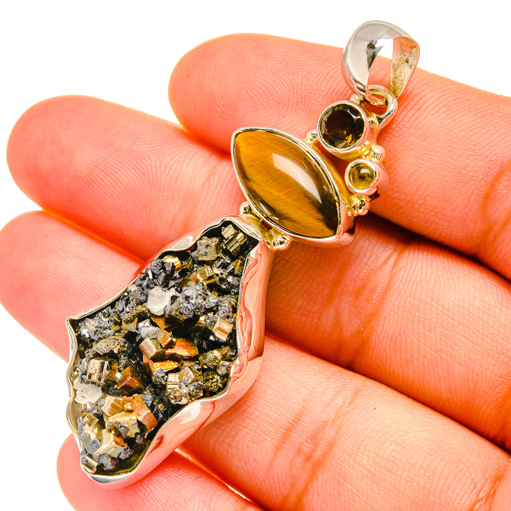 Bismuth Crystal Pendants handcrafted by Anasilvercos - PD6456