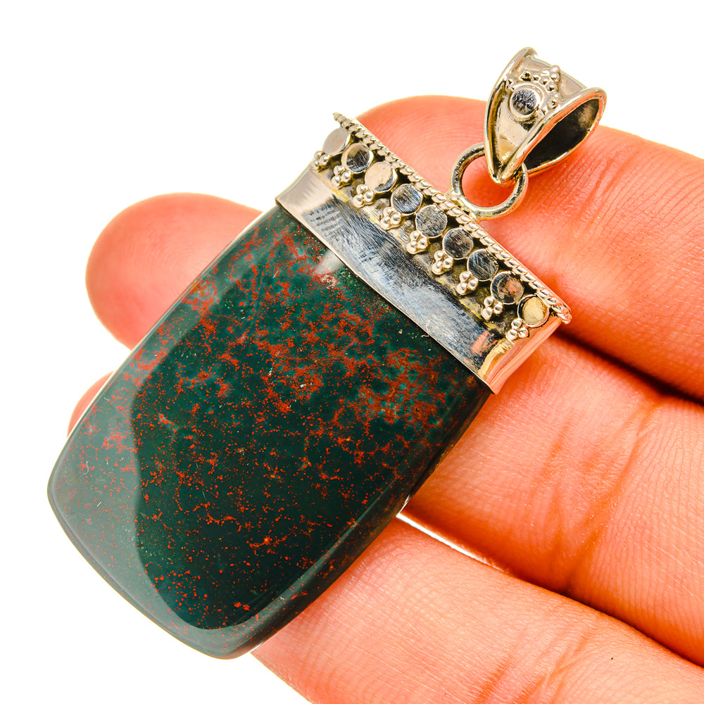 Bloodstone Pendants handcrafted by Anasilvercos - PD6458