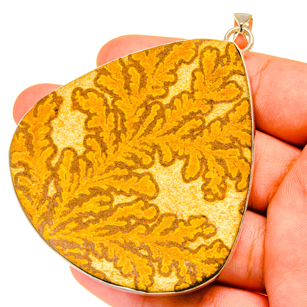 Germany Psilomelane Dendrite Pendants handcrafted by Anasilvercos - PD6471