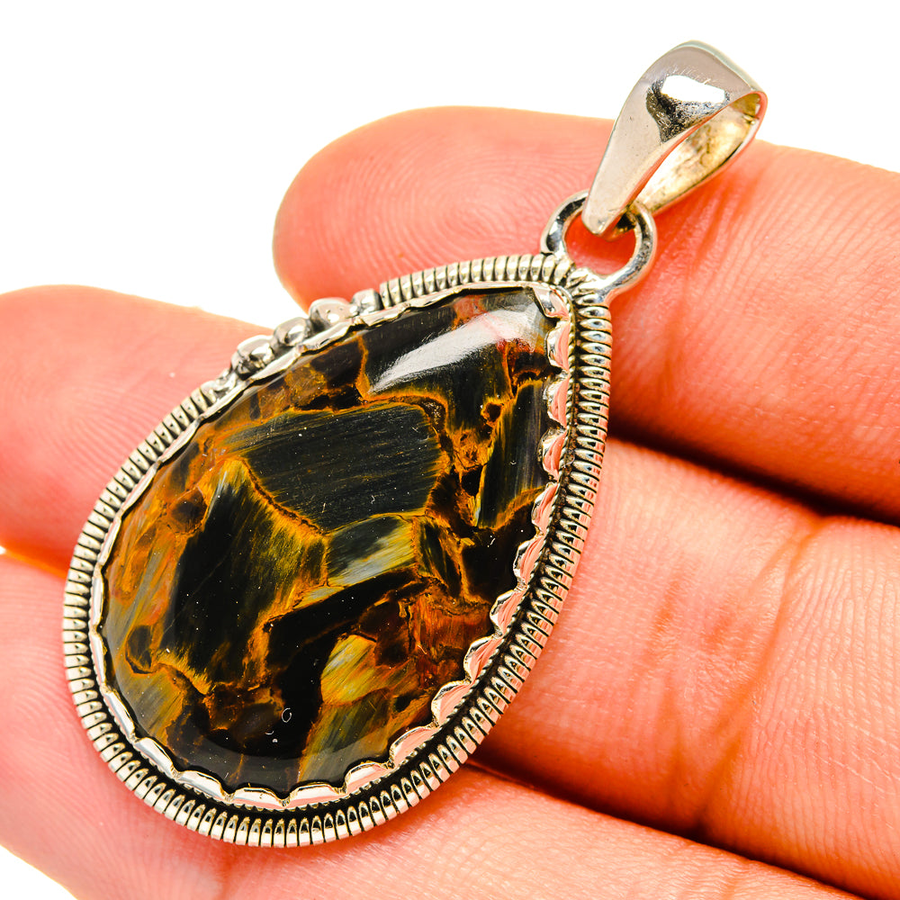 Pietersite Pendants handcrafted by Anasilvercos - PD6487