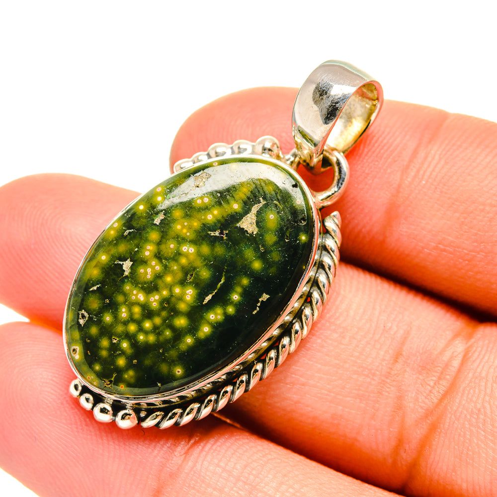 Ocean Jasper Pendants handcrafted by Anasilvercos - PD6509