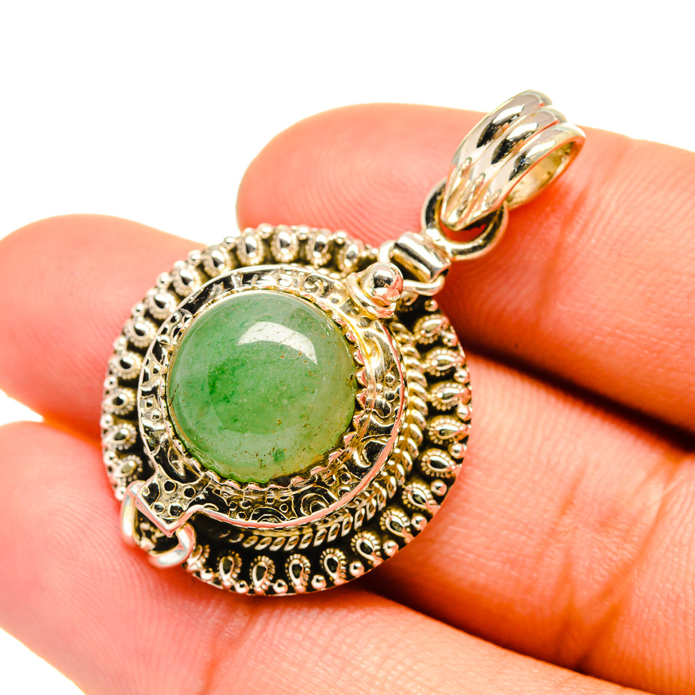 Green Aventurine Pendants handcrafted by Anasilvercos - PD6511