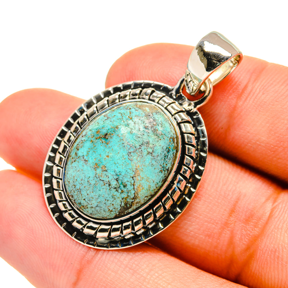 Tibetan Turquoise Pendants handcrafted by Anasilvercos - PD6527