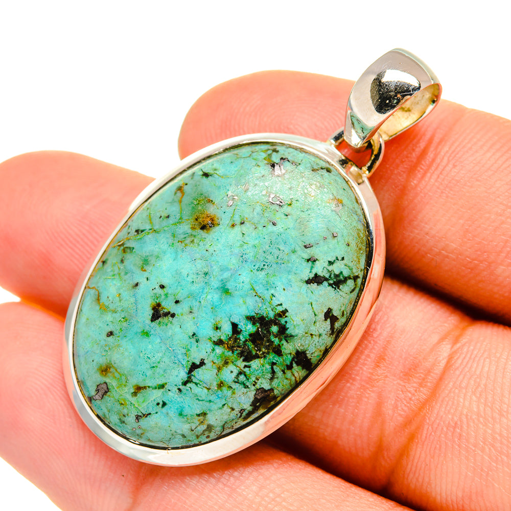Arizona Turquoise Pendants handcrafted by Anasilvercos - PD6529