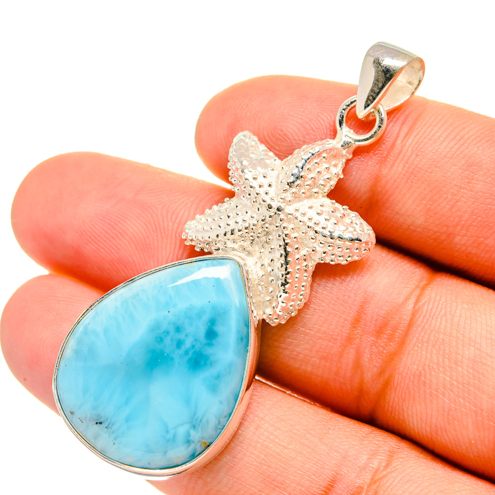 Larimar Pendants handcrafted by Anasilvercos - PD6534