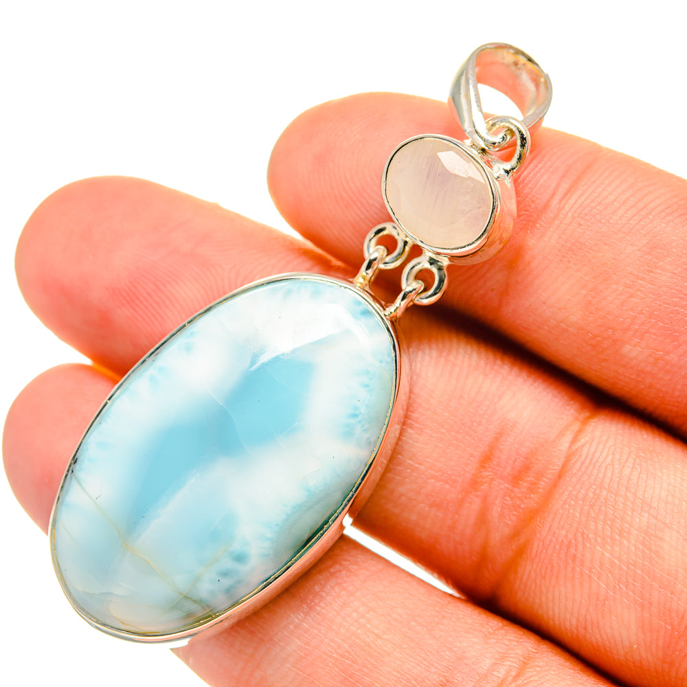 Larimar Pendants handcrafted by Anasilvercos - PD6537