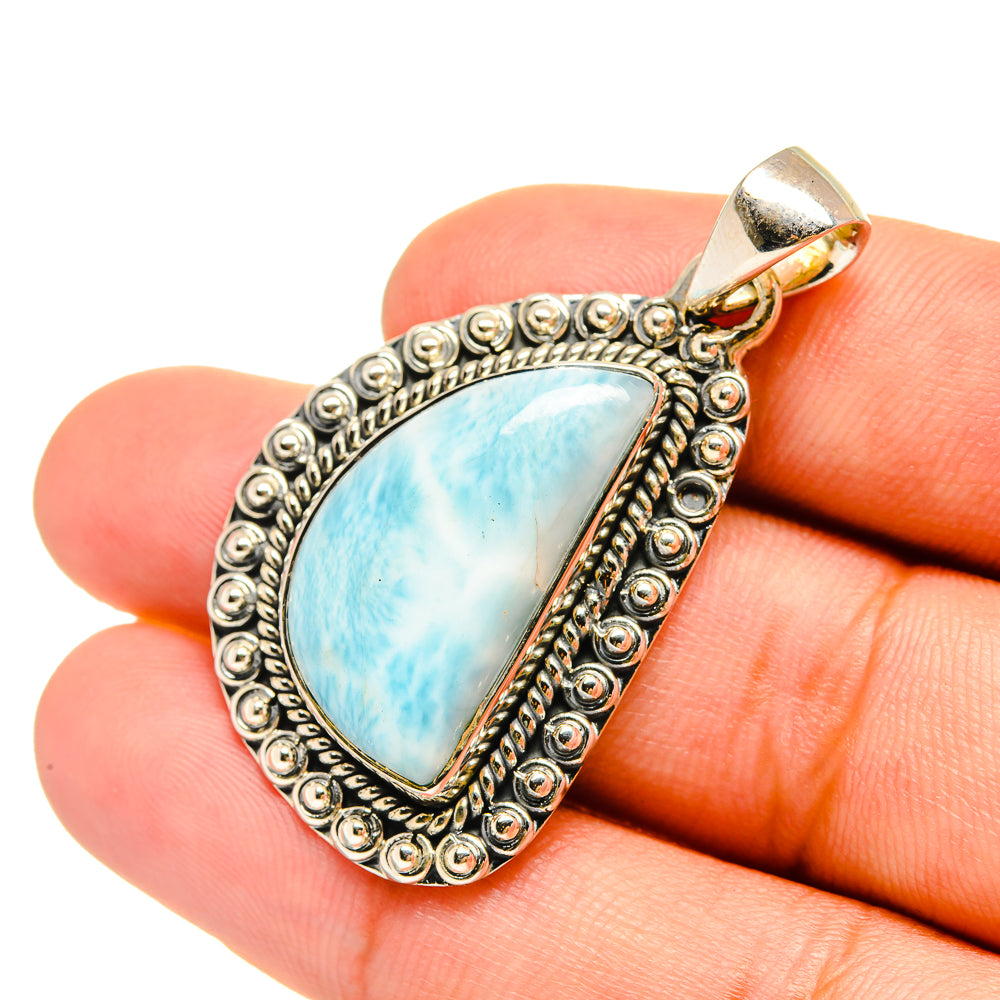 Larimar Pendants handcrafted by Anasilvercos - PD6540