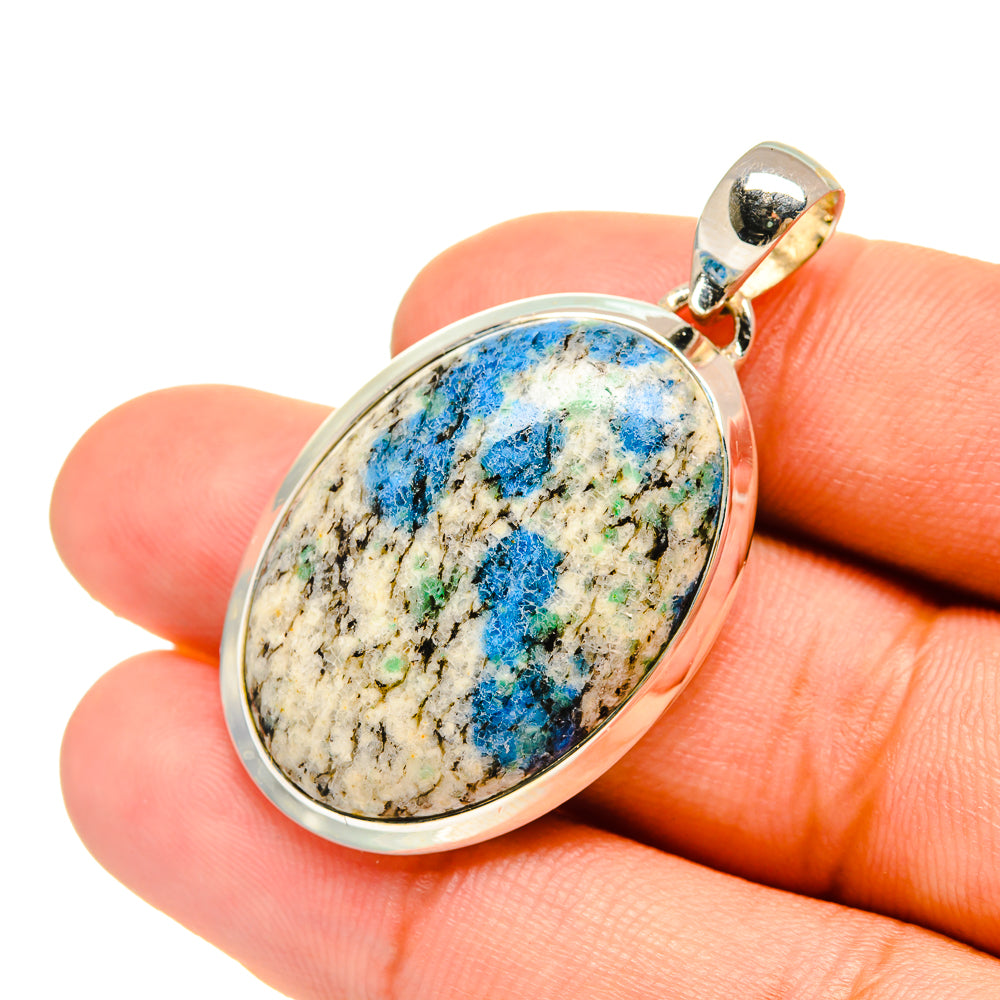 K2 Blue Azurite Pendants handcrafted by Anasilvercos - PD6541