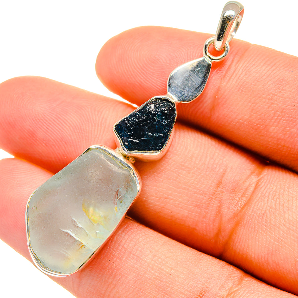 Aquamarine Pendants handcrafted by Anasilvercos - PD6563
