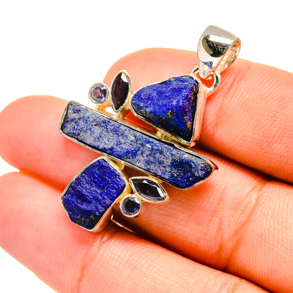 Lapis Lazuli Pendants handcrafted by Anasilvercos - PD6571