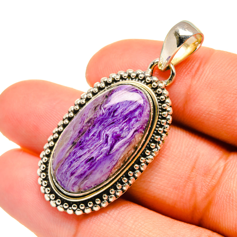 Charoite Pendants handcrafted by Anasilvercos - PD6574