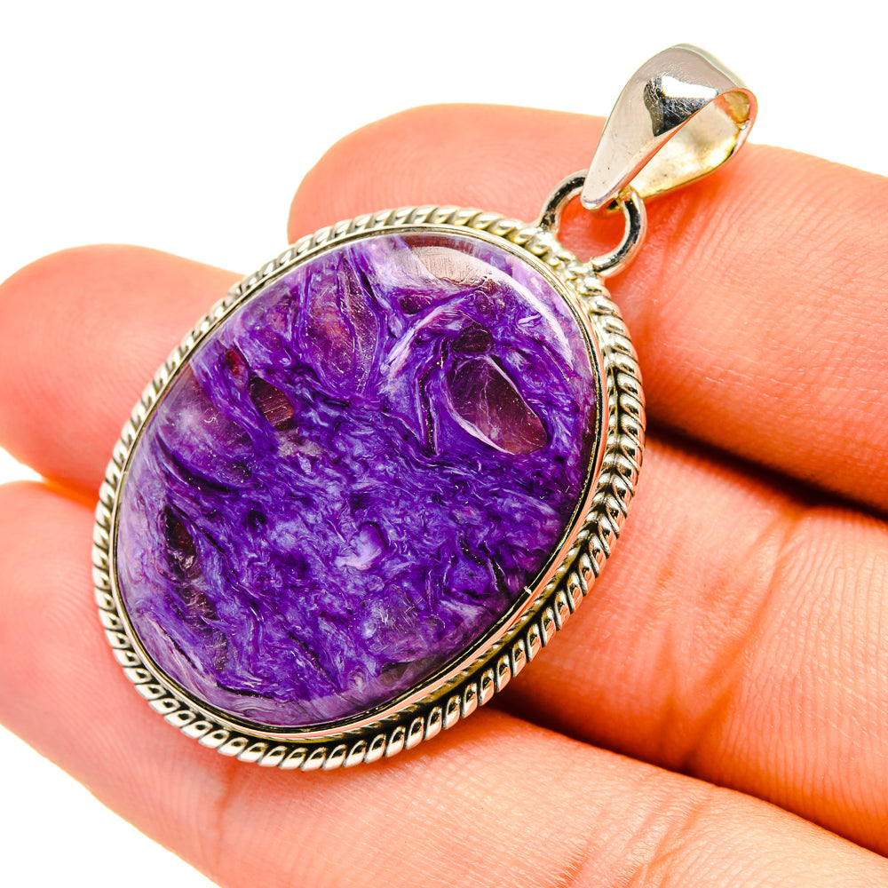 Charoite Pendants handcrafted by Anasilvercos - PD6579
