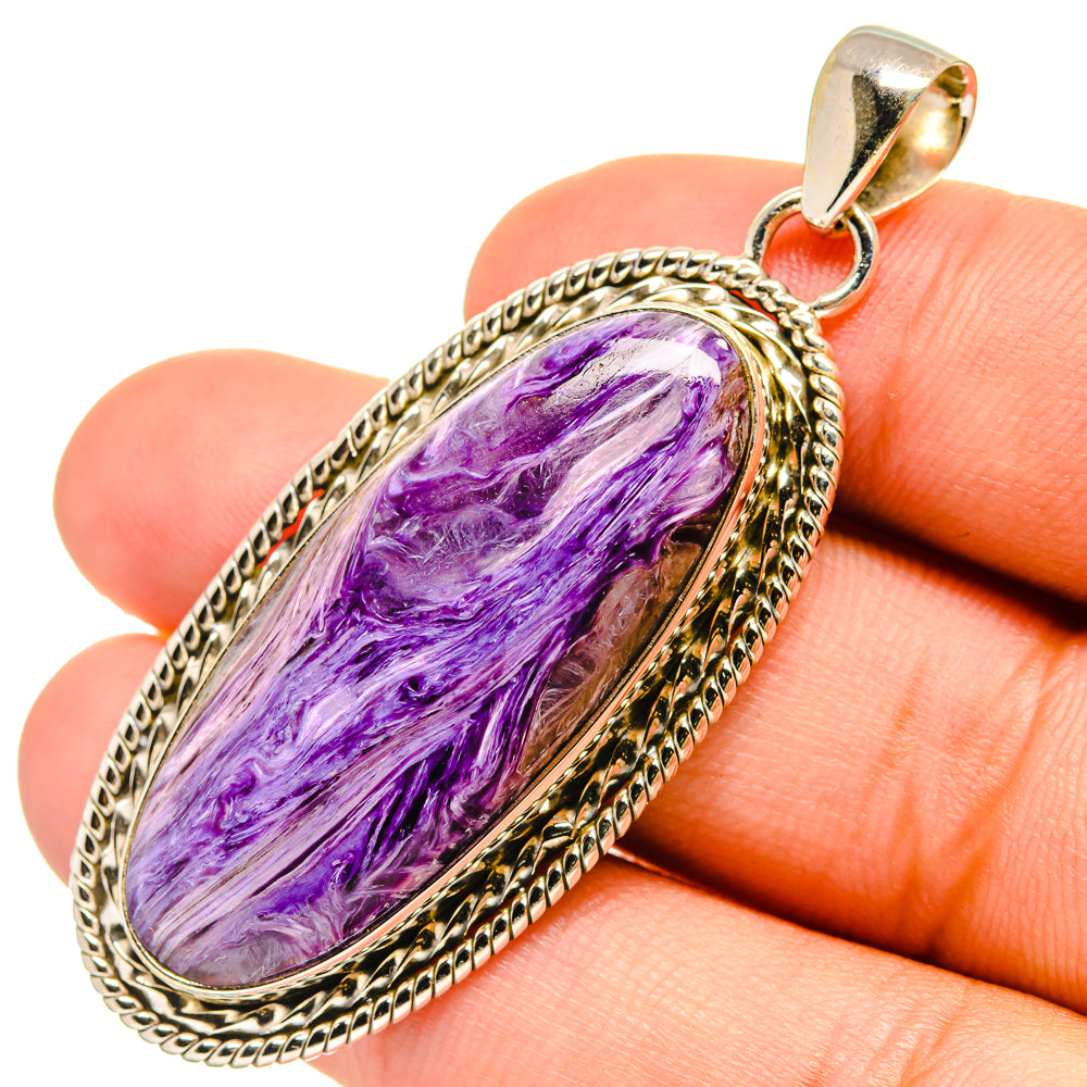 Charoite Pendants handcrafted by Anasilvercos - PD6580