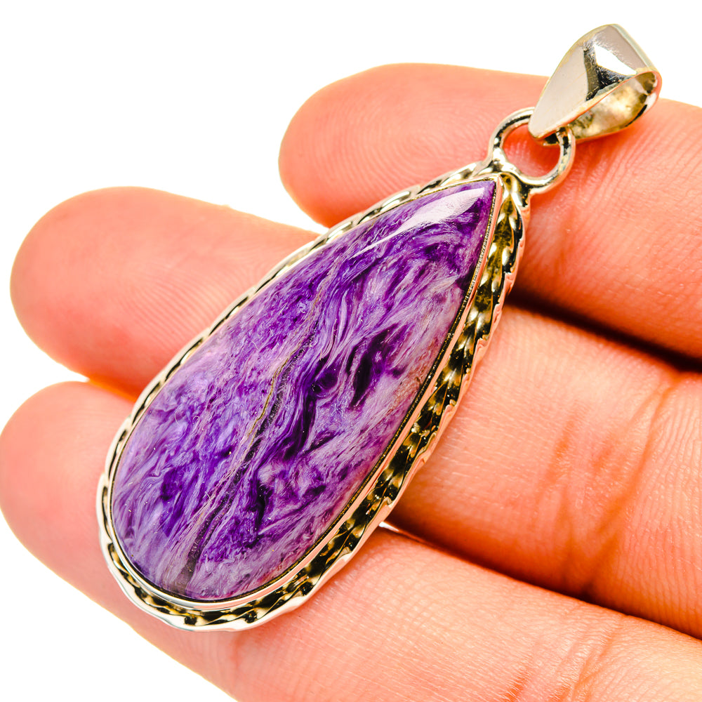 Charoite Pendants handcrafted by Anasilvercos - PD6581