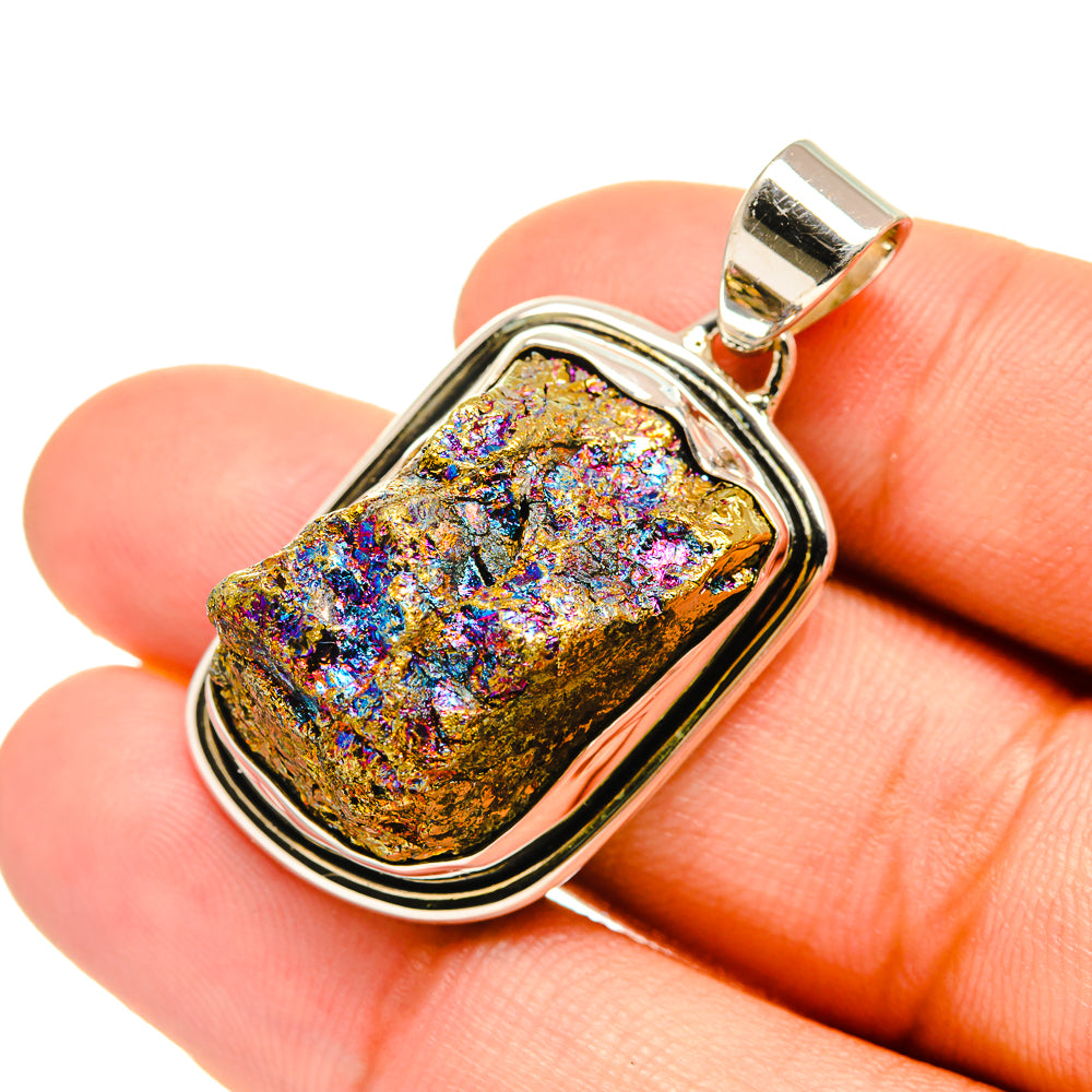 Titanium Druzy Pendants handcrafted by Anasilvercos - PD6595