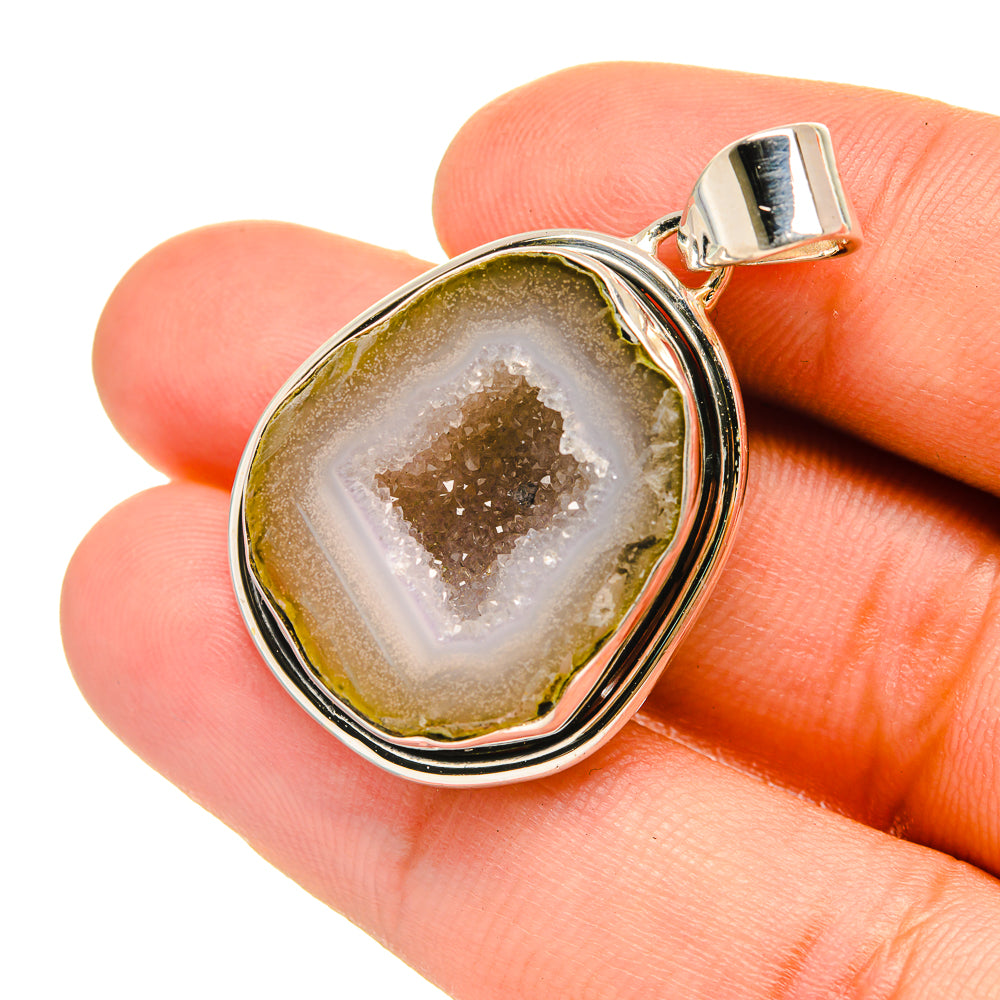 Coconut Geode Druzy Pendants handcrafted by Anasilvercos - PD6597