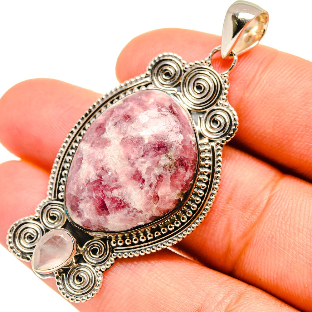 Lepidolite Pendants handcrafted by Anasilvercos - PD6612