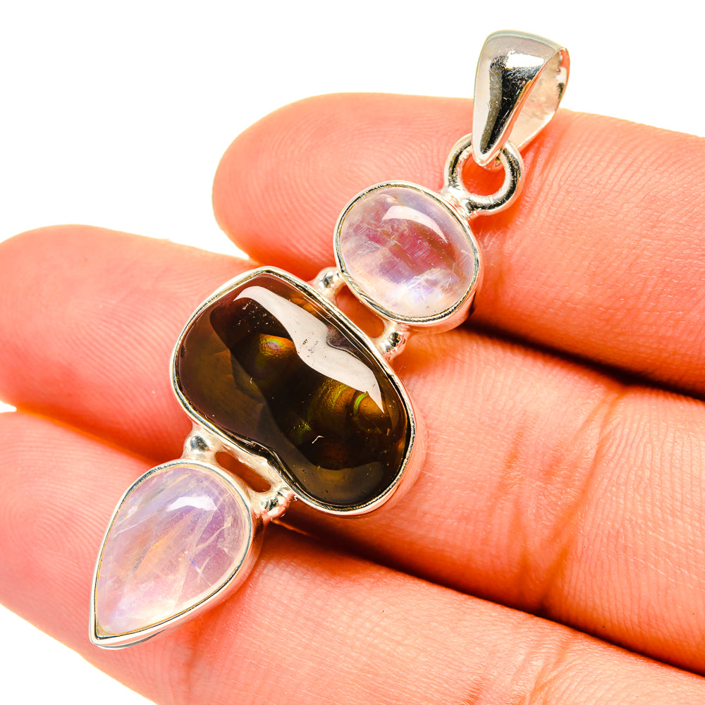 Mexican Fire Agate Pendants handcrafted by Anasilvercos - PD6622