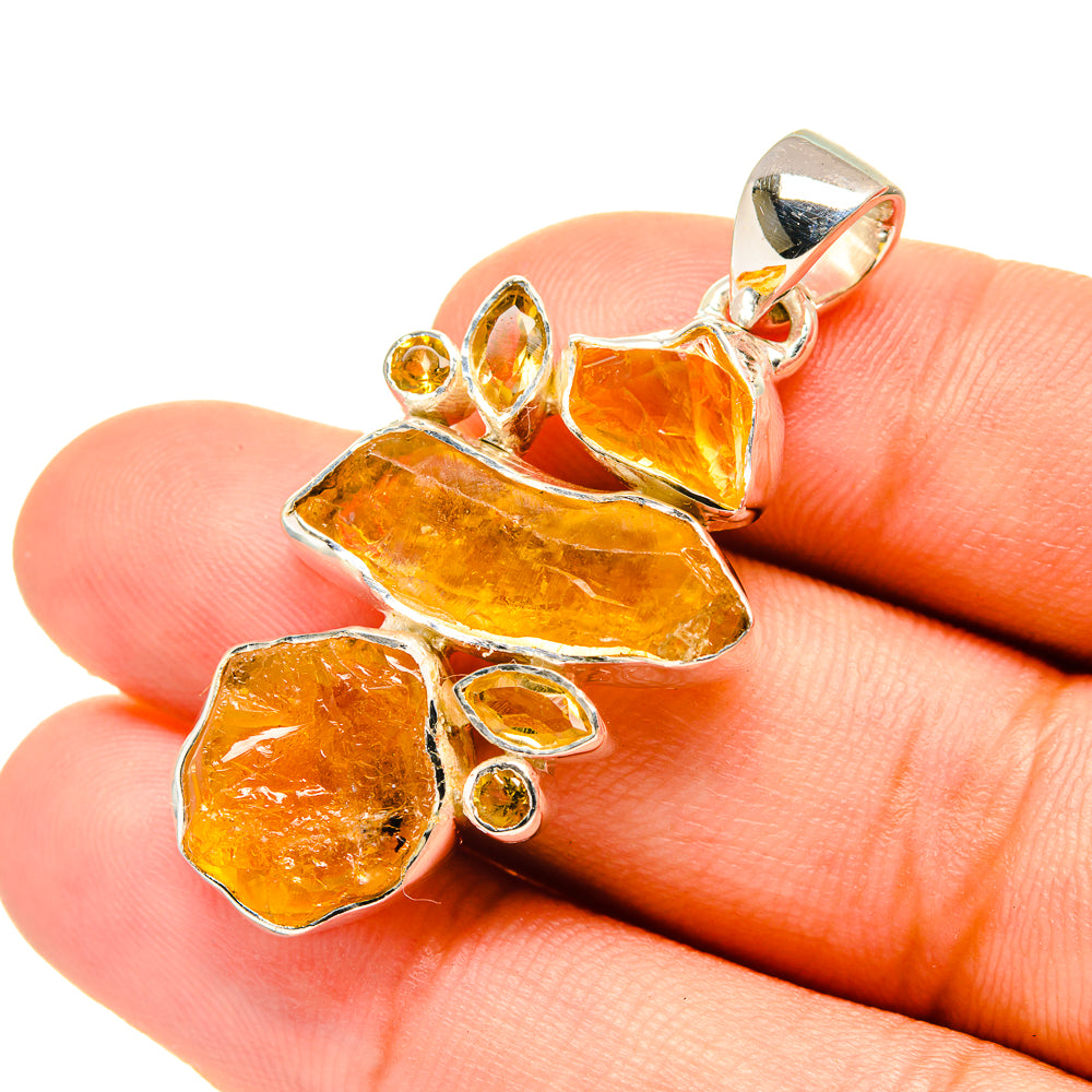 Citrine Pendants handcrafted by Anasilvercos - PD6623