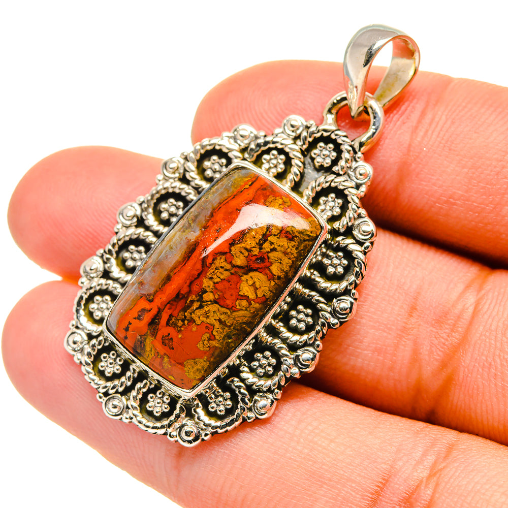 Red Jasper Pendants handcrafted by Anasilvercos - PD6634