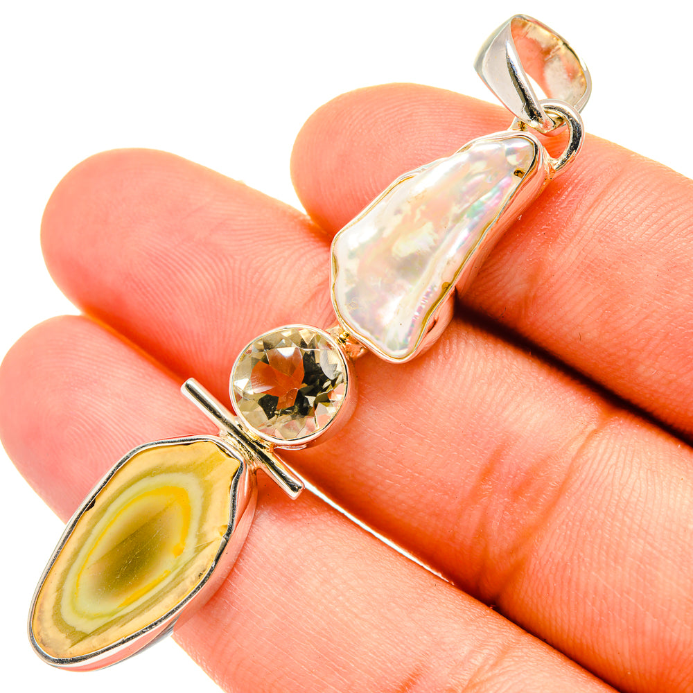 Willow Creek Jasper Pendants handcrafted by Anasilvercos - PD6646