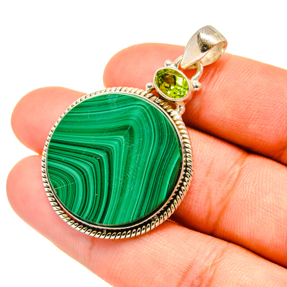 Malachite Pendants handcrafted by Anasilvercos - PD6654