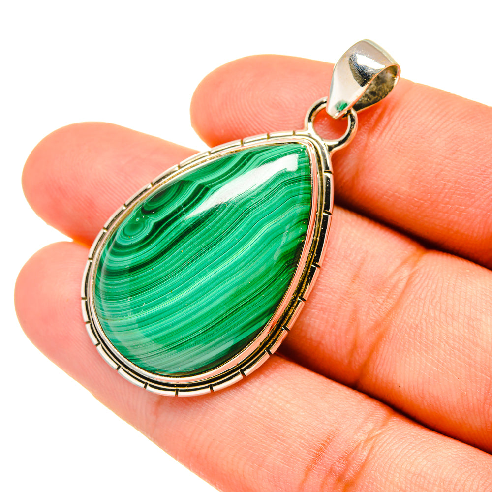 Malachite Pendants handcrafted by Anasilvercos - PD6655