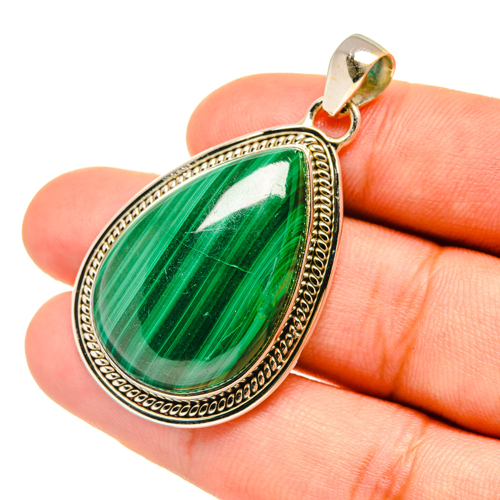 Malachite Pendants handcrafted by Anasilvercos - PD6656