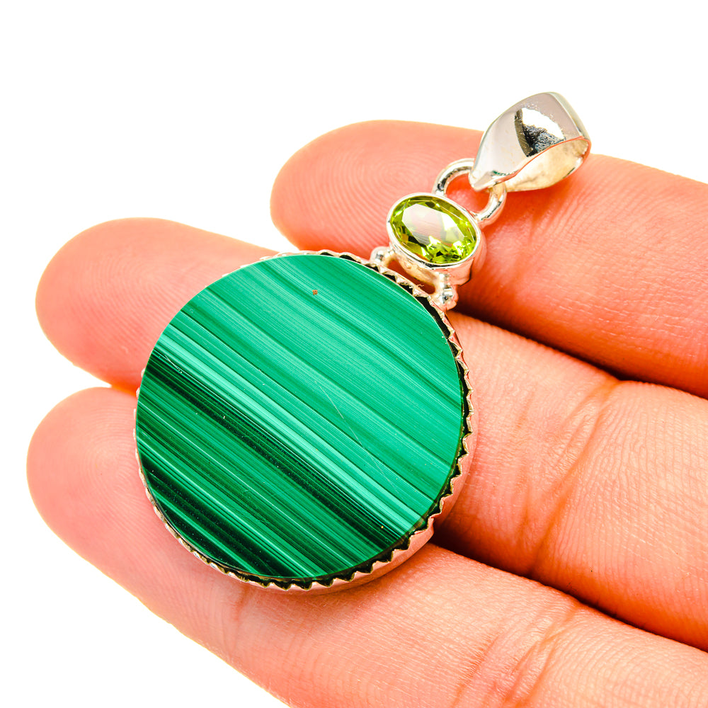 Malachite Pendants handcrafted by Anasilvercos - PD6657