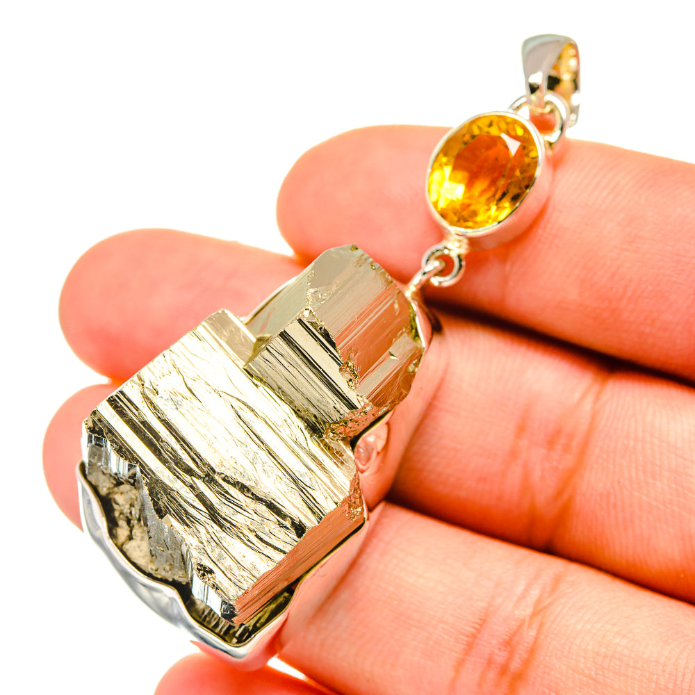 Pyrite Pendants handcrafted by Anasilvercos - PD6695