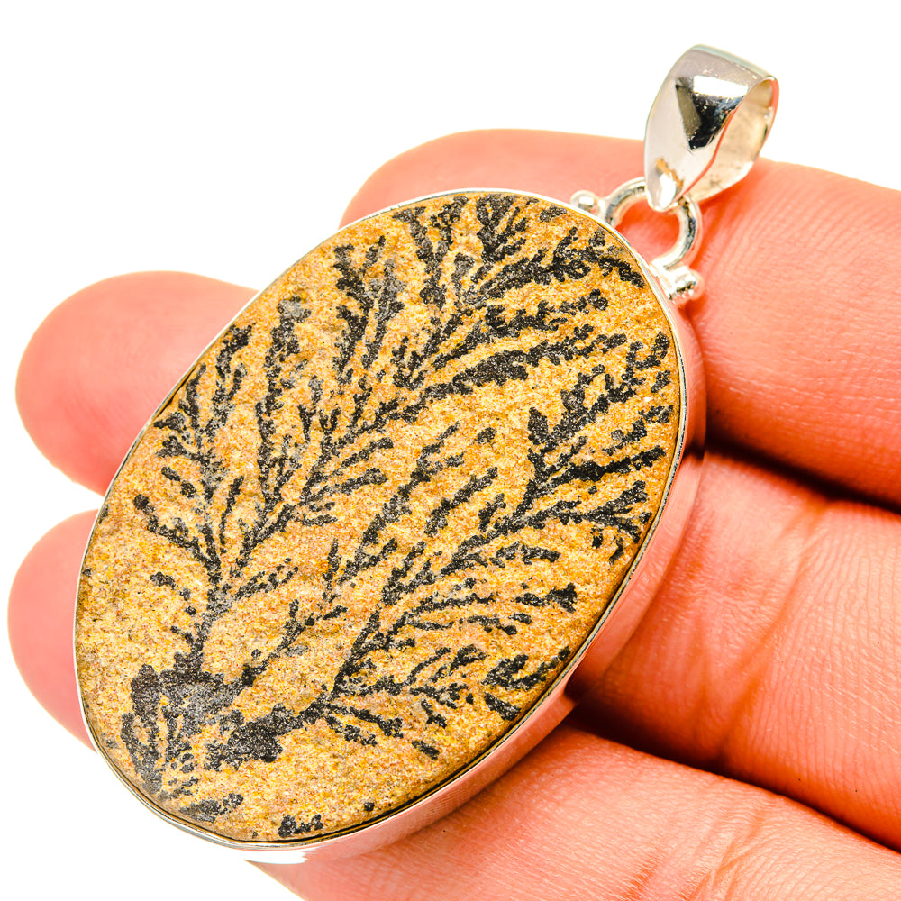 Germany Psilomelane Dendrite Pendants handcrafted by Anasilvercos - PD6697