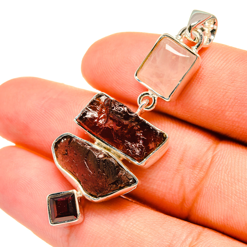 Garnet Pendants handcrafted by Anasilvercos - PD6700