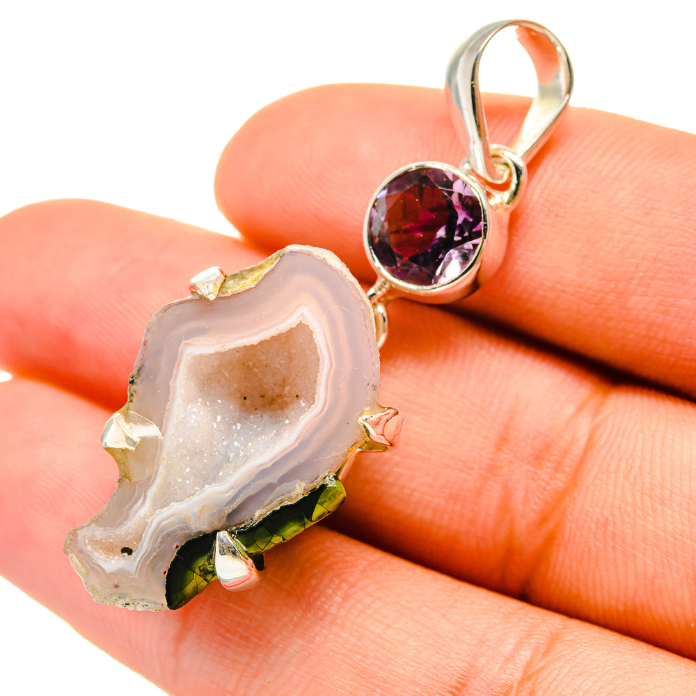 Coconut Geode Druzy Pendants handcrafted by Anasilvercos - PD6705