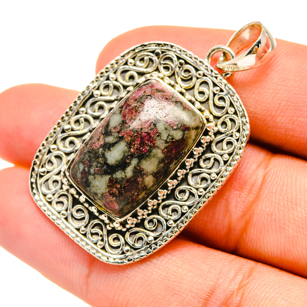 Russian Eudialyte Pendants handcrafted by Anasilvercos - PD6708