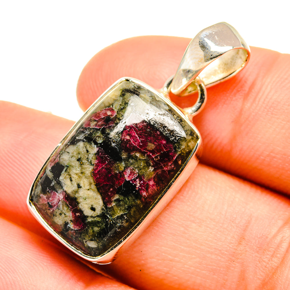 Russian Eudialyte Pendants handcrafted by Anasilvercos - PD6743