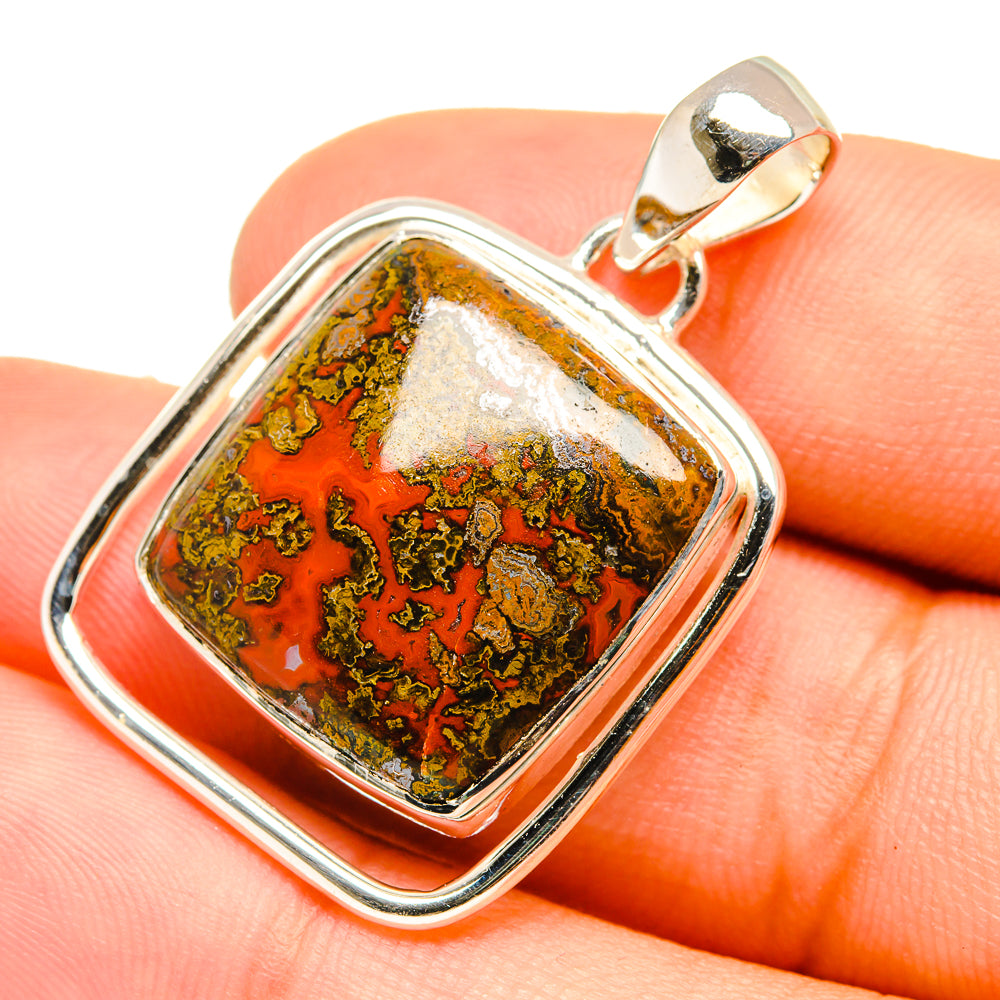 Moroccan Agate Pendants handcrafted by Anasilvercos - PD6749