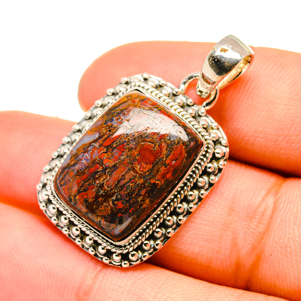 Moroccan Agate Pendants handcrafted by Anasilvercos - PD6765