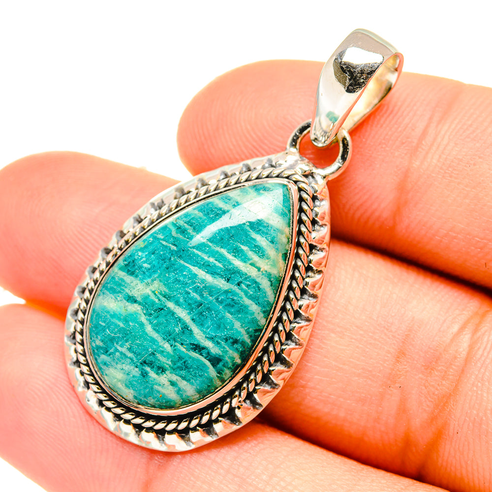Amazonite Pendants handcrafted by Anasilvercos - PD6773