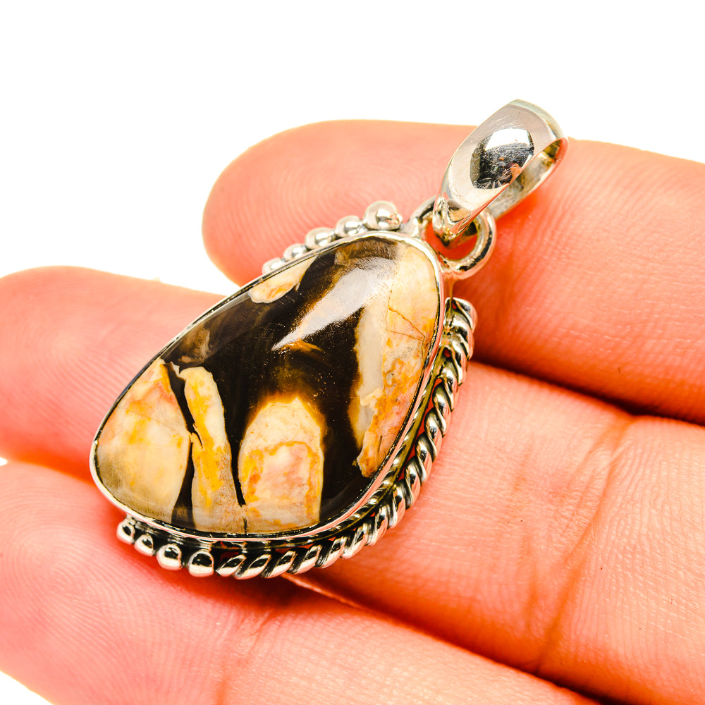 Peanut Wood Jasper Pendants handcrafted by Anasilvercos - PD6777