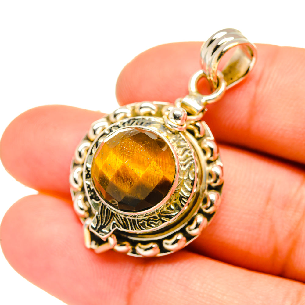 Tiger Eye Pendants handcrafted by Anasilvercos - PD6787