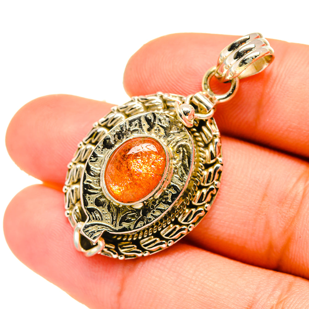 Sunstone Pendants handcrafted by Anasilvercos - PD6789