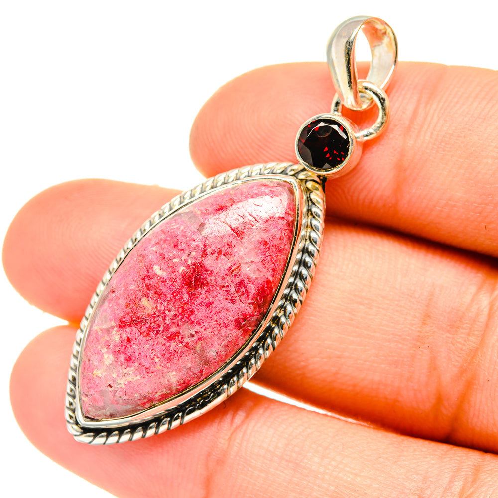 Thulite Pendants handcrafted by Anasilvercos - PD6792