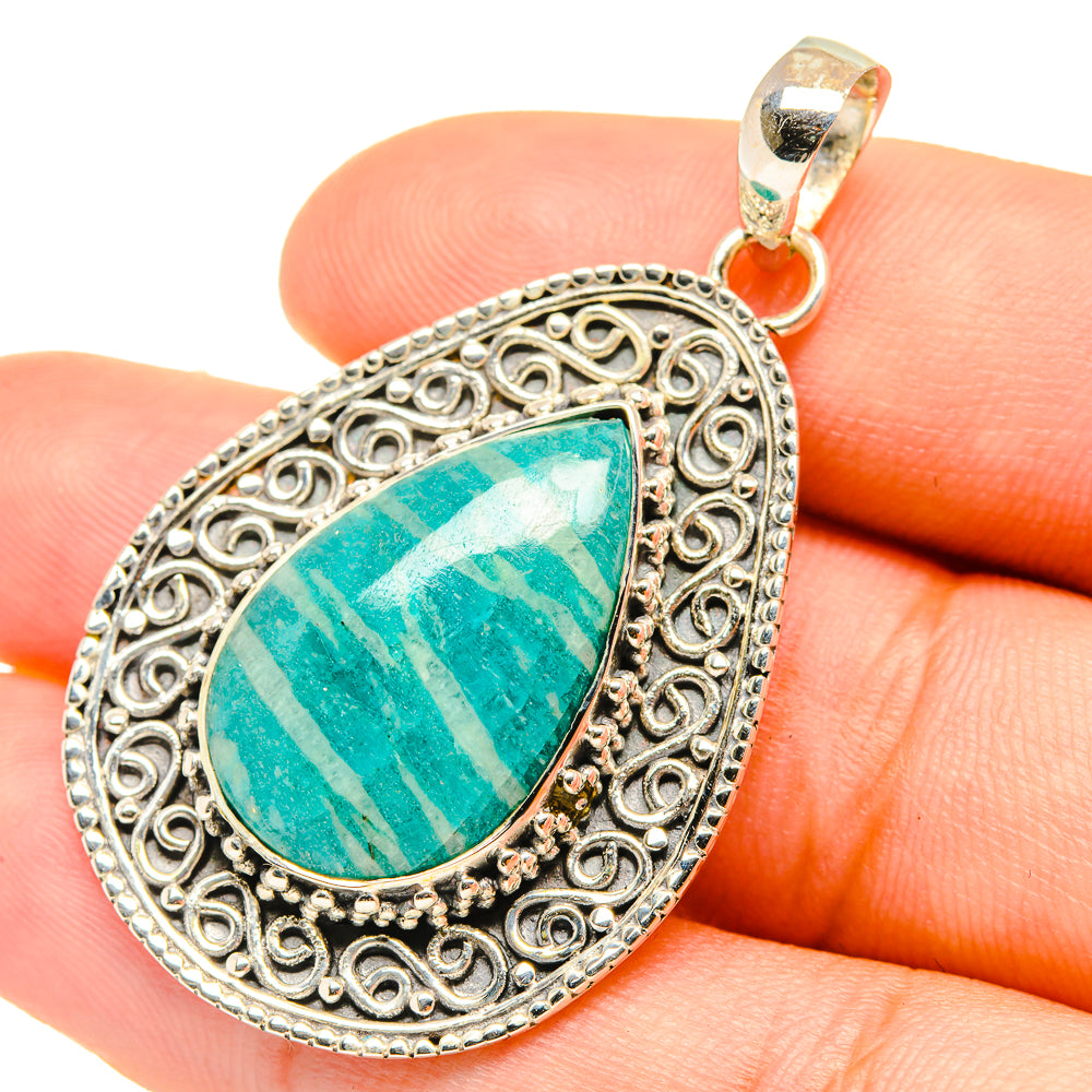 Amazonite Pendants handcrafted by Anasilvercos - PD6797