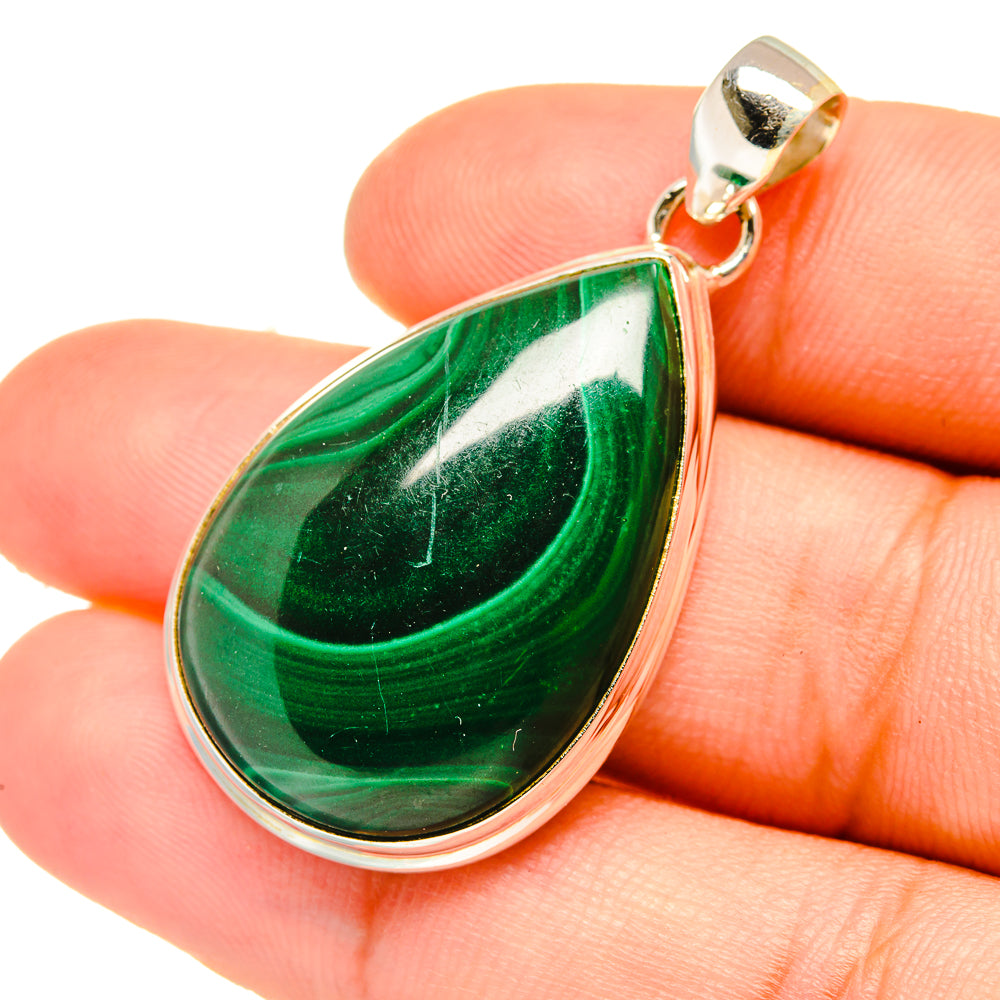 Malachite Pendants handcrafted by Anasilvercos - PD6801