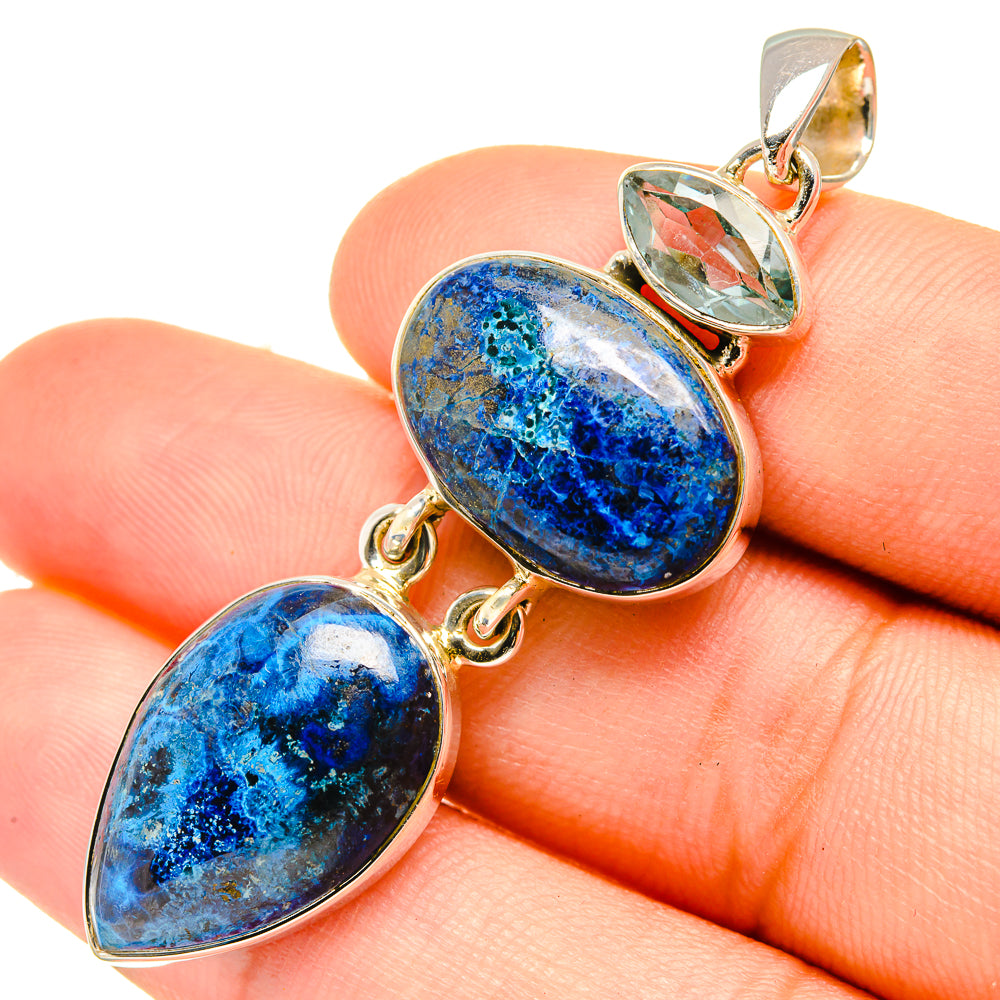 Shattuckite Pendants handcrafted by Anasilvercos - PD6813