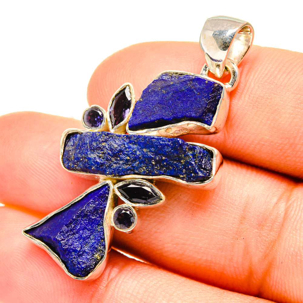 Lapis Lazuli Pendants handcrafted by Anasilvercos - PD6820