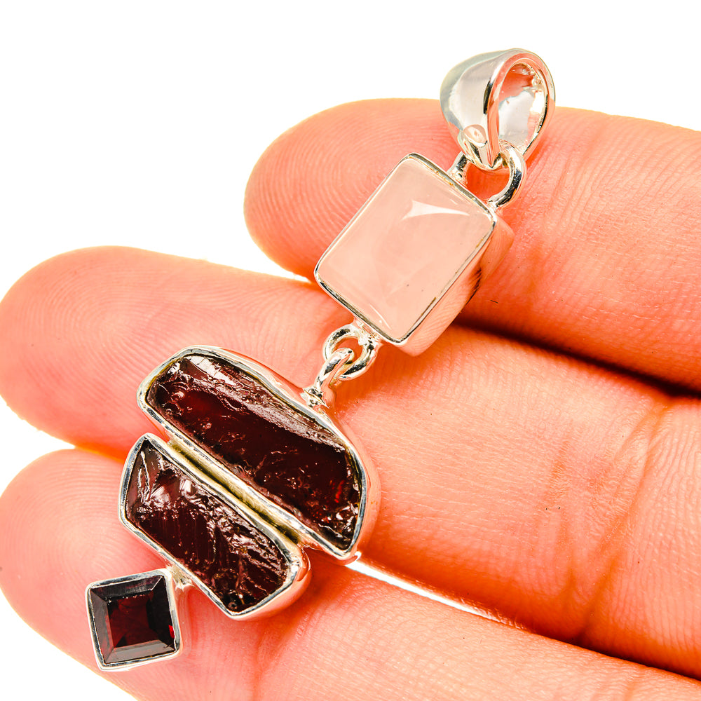Garnet Pendants handcrafted by Anasilvercos - PD6823