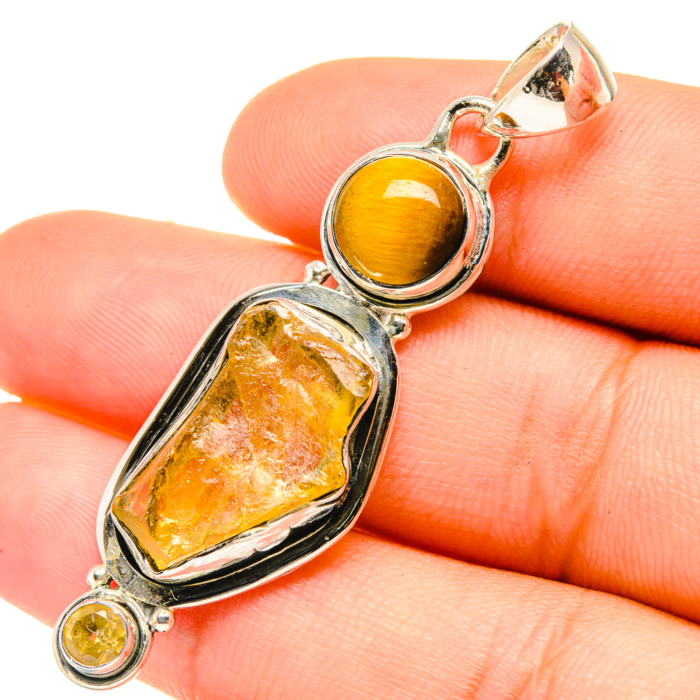 Citrine Pendants handcrafted by Anasilvercos - PD6833